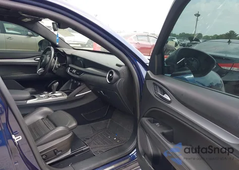 2021 Alfa Romeo Stelvio Ti Sport Awd from USA, damaged, VIN ZASPAKBN7M7D10604